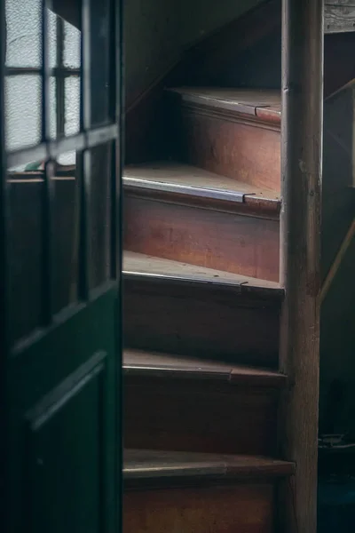 Old Wooden Staircase House — Fotografia de Stock