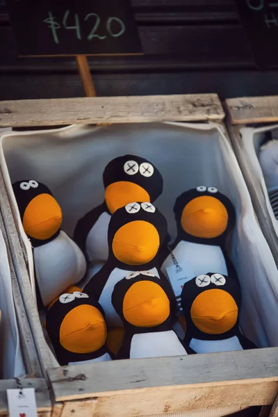 Cute Penguin Toys Close View — Fotografia de Stock