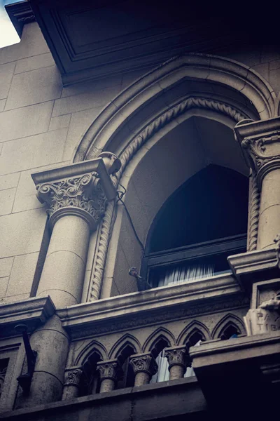 Detail Der Fassade Des Alten Historischen Gebäudes — Stockfoto