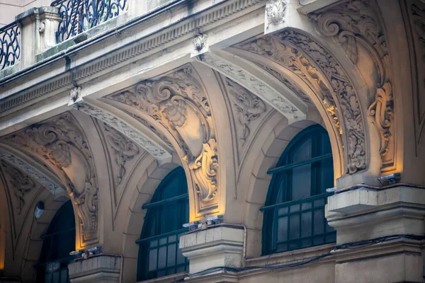 Detail Facade Old Historical Building — Stock Photo, Image