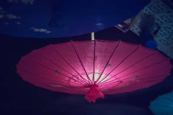 Närbild Vackra Kinesiska Paraplyer — Stockfoto