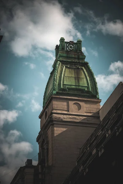 Detalhe Fachada Edifício Histórico Velho — Fotografia de Stock