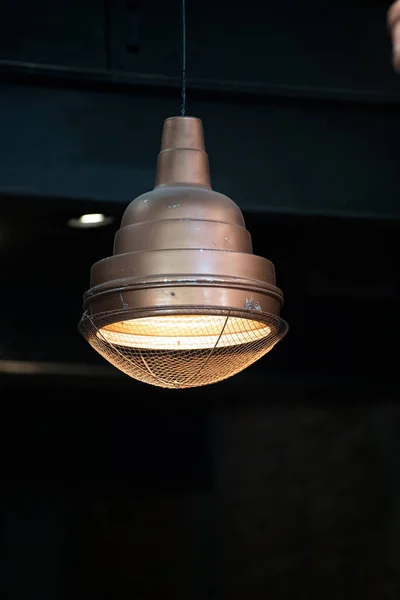 Lampa Visící Stropě Detailní Záběr — Stock fotografie