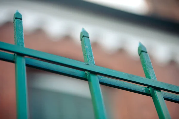 Close Metal Fence — Stock Photo, Image