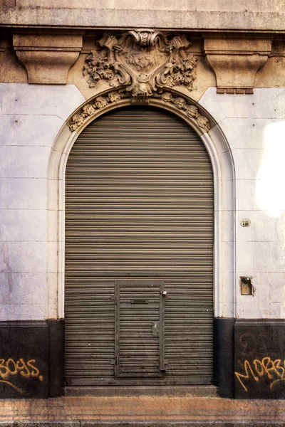 Detalhe Fachada Edifício Histórico Velho — Fotografia de Stock