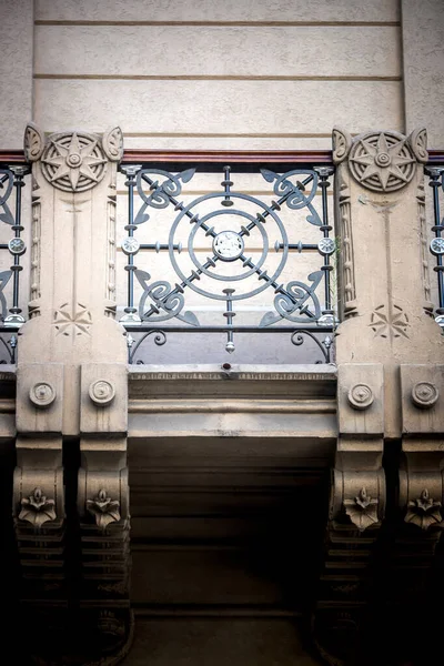 Détail Façade Ancien Bâtiment Historique — Photo