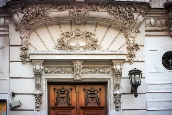 Detalle Fachada Del Antiguo Edificio Histórico — Foto de Stock