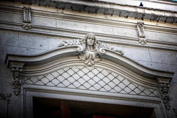 Detail Facade Old Historical Building — Stock Photo, Image