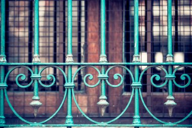 metal çit yakın çekim görüntüsü