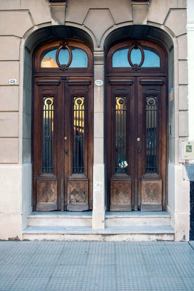 Vecchia Porta Legno Buenos Aires — Foto Stock
