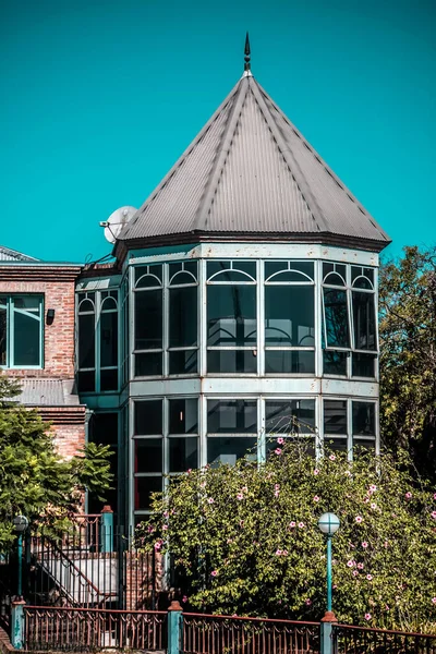 Detalhe Fachada Edifício Histórico Velho — Fotografia de Stock