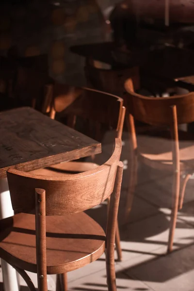 Cadeiras Vazias Café — Fotografia de Stock