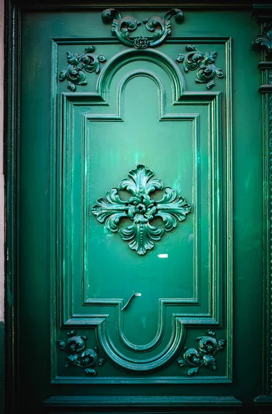 Beautiful Old Doors House Traditional Ornament — Stock Photo, Image