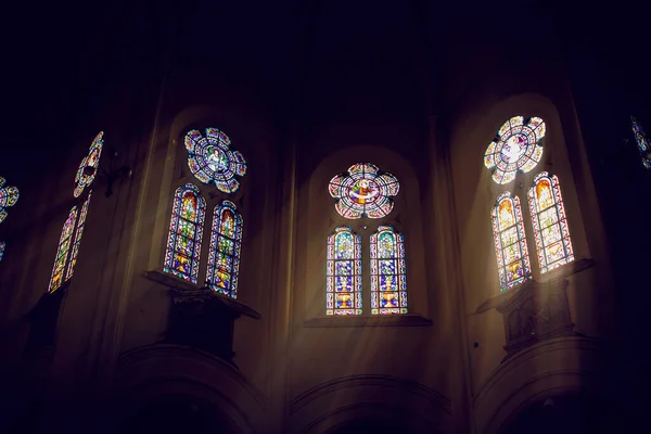 Beau Détail Intérieur Cathédrale — Photo