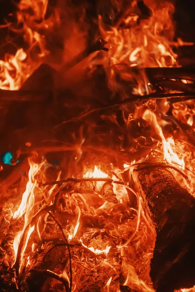 Bonfire Bakgrund Buenos Aires — Stockfoto