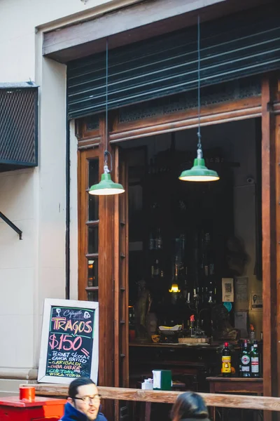 Beau Café Extérieur Buenos Aires Argentine — Photo