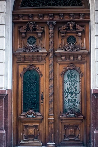 Old Wooden Door Buenos Aires — Stock Photo, Image