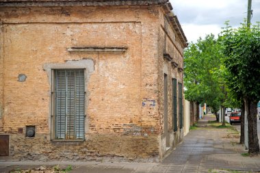 Eski tarihi bina dış ayrıntıları