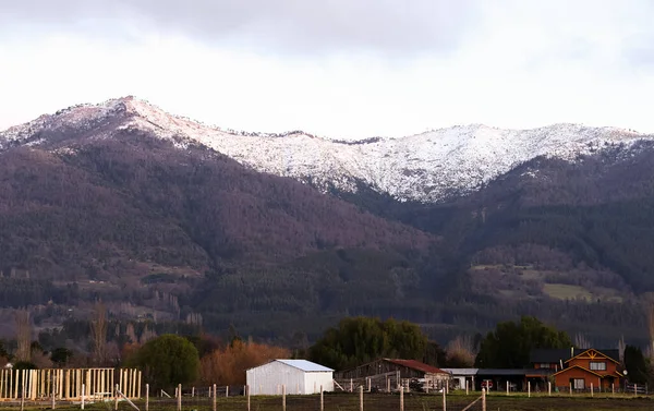 Şili dağlarının manzarası
