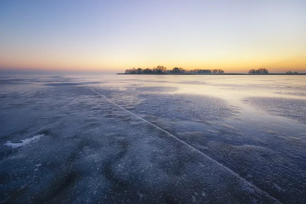 Paisaje de hielo de invierno . —  Fotos de Stock