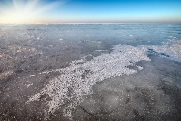 Winter ice landscape. — Stock Photo, Image