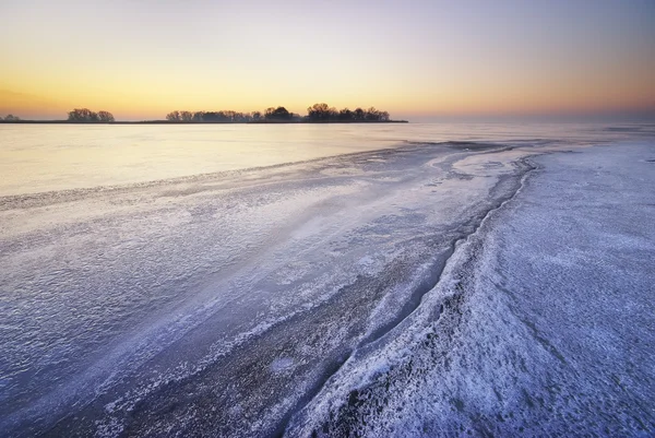 Winter ice landscape. — Stock Photo, Image