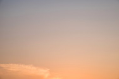 Açık gökyüzü günbatımı