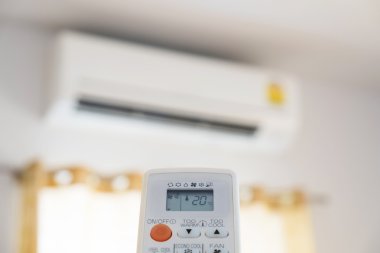 Yakın çekim hava durumu uzak, kontrol sıcaklık