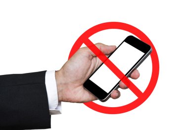 Telefon ya da fotoğraf çekme değil izin, kayıt, beyaz arka plan üzerinde izole