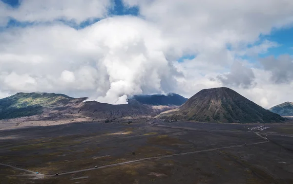 Paesaggio, Monte Bromo vulcano, Giava, Indonesia — Foto Stock