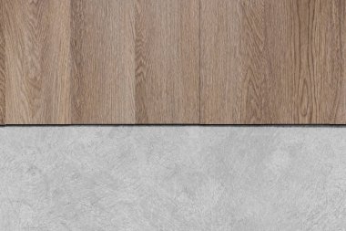 Ahşap ve beton zemin dokusu