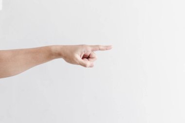 Yakın plan parmak, kenar görüş