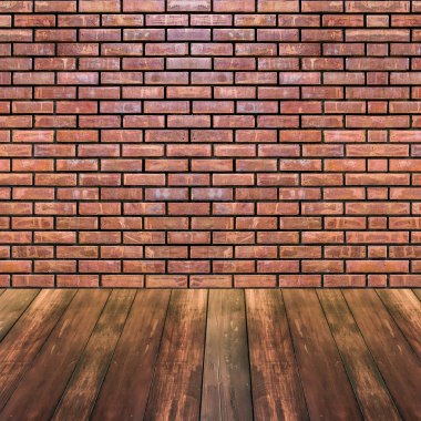 Tuğla ve ahşap doku arka plan