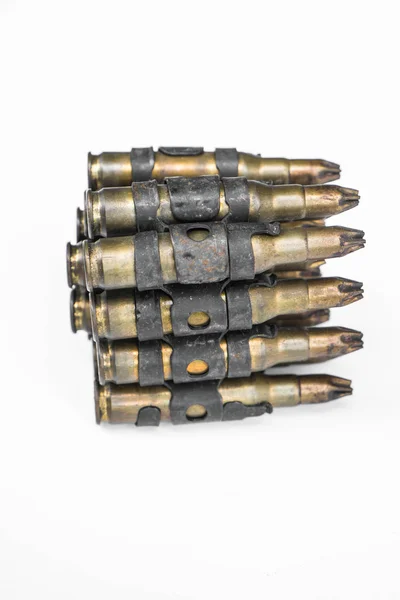 Viejas balas sobre fondo blanco — Foto de Stock