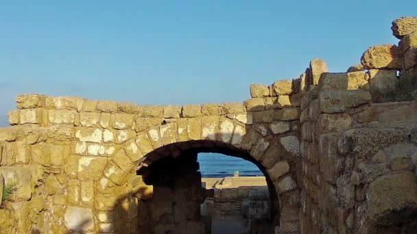 Sunrise in Caesarea2 — Stock Video