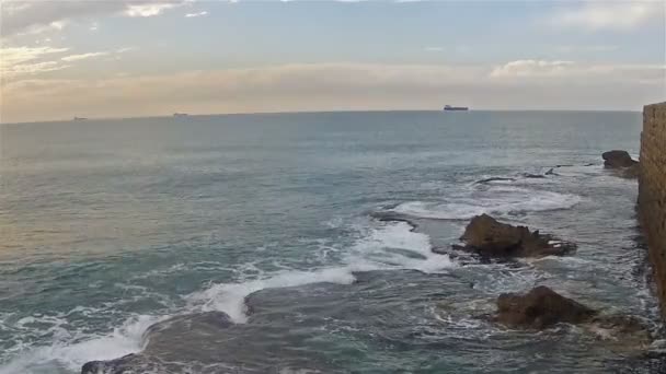 Acre vue sur la mer depuis les murs de la vieille ville 