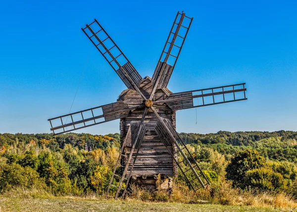 Old wooden windmill. — Stock Photo, Image