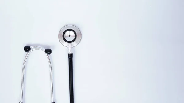 Stetoskop Lek Izolowane Białe Tło — Zdjęcie stockowe