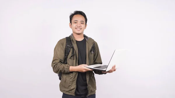Young Man Wearing — Stock Photo, Image