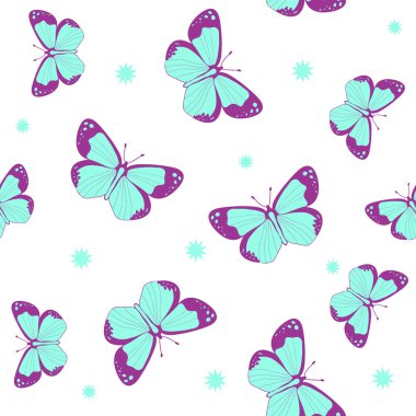 Kelebekler sorunsuz arka plan