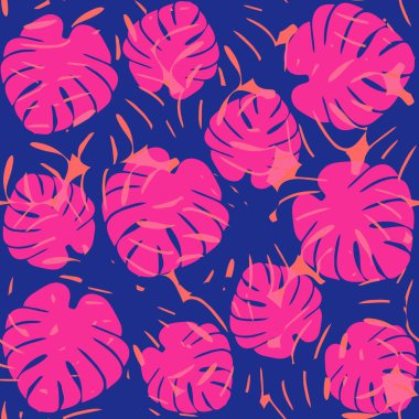 Egzotik palmiye yaprakları desen