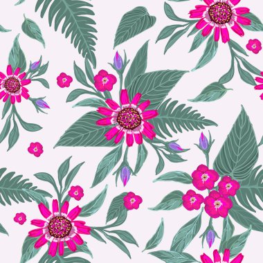 Romantik çiçek deseni