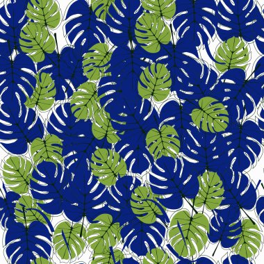 Palmiye yaprakları ile desen