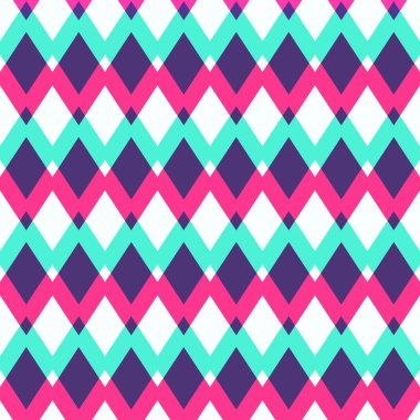 Eşkenar dörtgenli geometrik desen