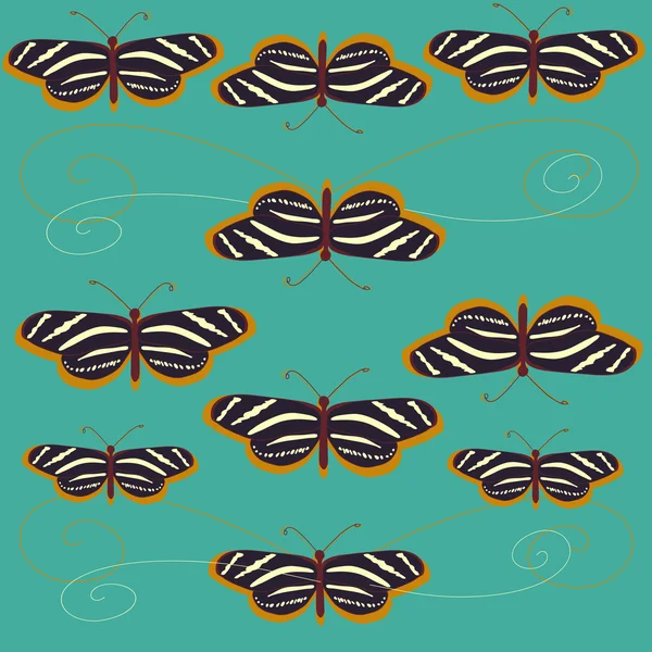 Magnifique motif papillons — Image vectorielle