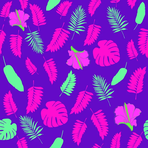 Çizgi film orman palmiye yaprakları