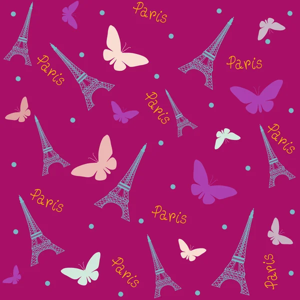 Paris Eiffel Kulesi desen