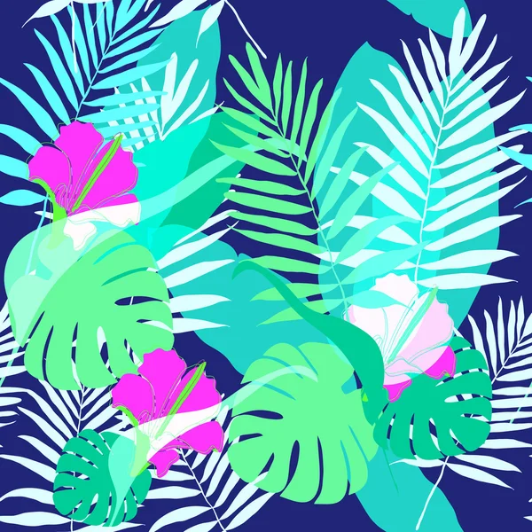 Egzotik tropik yapraklar desen