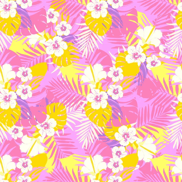 Modèle exotique floral — Image vectorielle