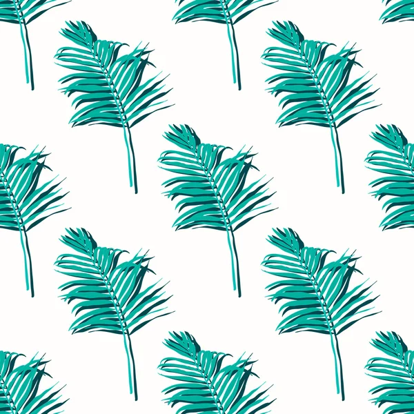 Pattern with Palm leaves — Stock Vector